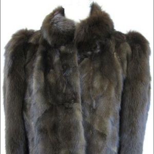 Mahogany Mink and Brown Fox Jacket